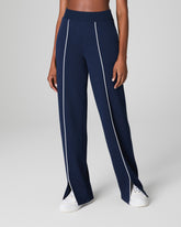 SPANX AirEssentials® Pique Straight Leg Pant | Timeless Navy